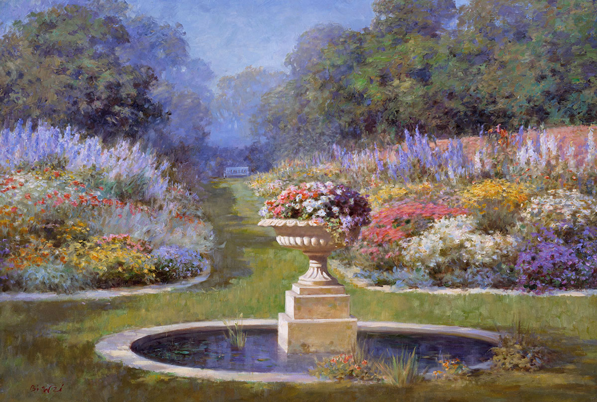 Poster Print, painting titled Summer Splendor by the artist Bi Wei Liang Tronolone