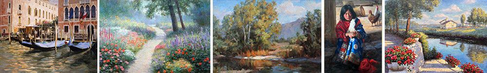 Canvas prints posters an of the oil paintings of art for sale by the artist Bi Wei Liang 
